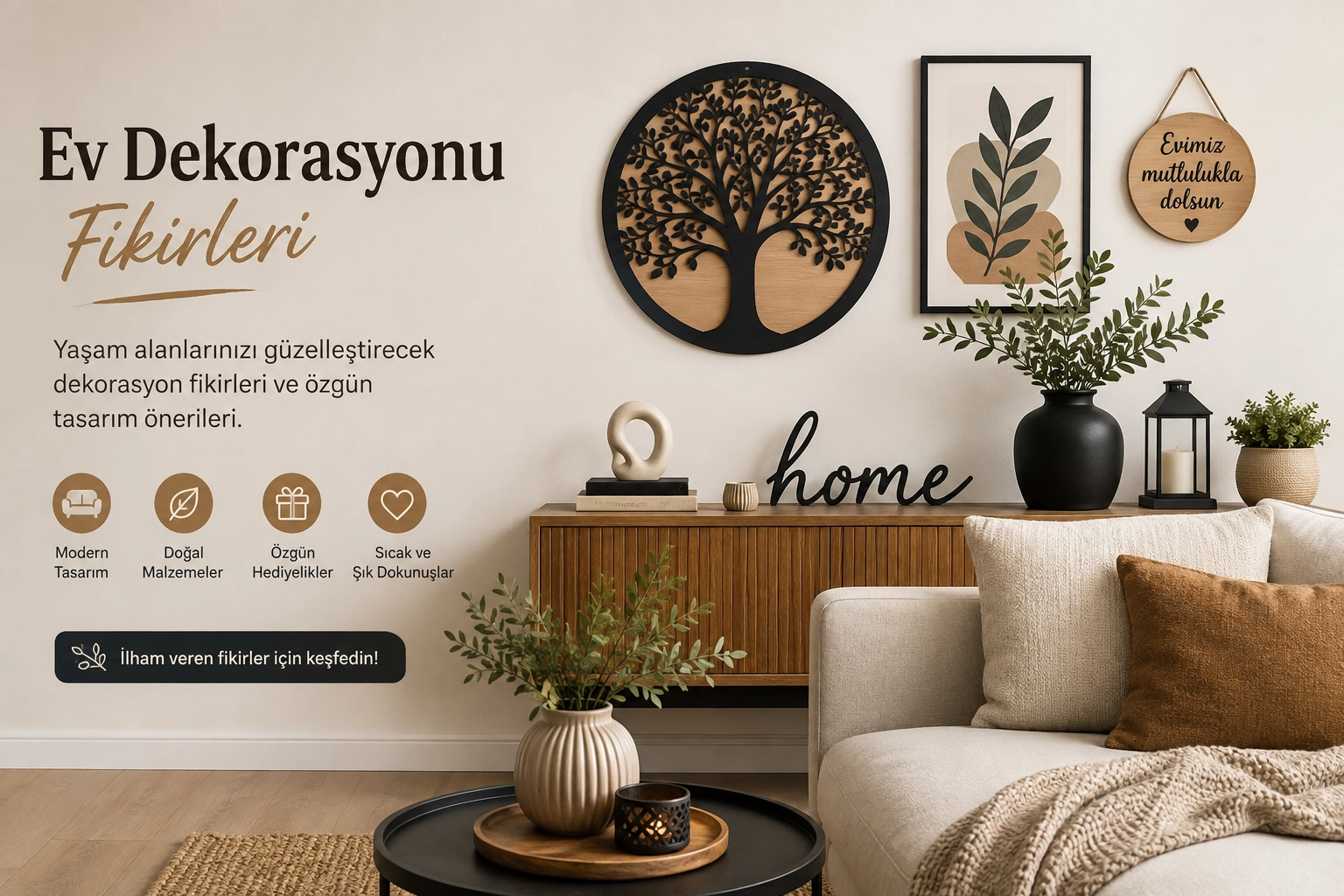 Ev Dekorasyonu Fikirleri | Modern ve Şık Dekorasyon Önerileri