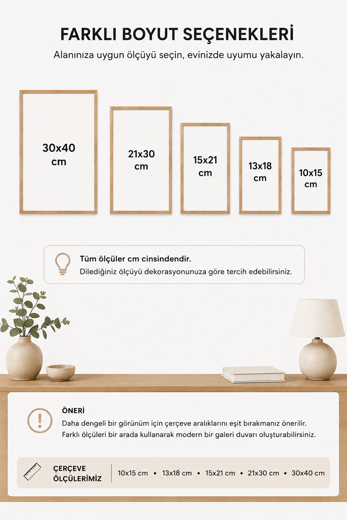 Van Gogh İskelet Posterli Doğal Ahşap Çerçeve Tablo
