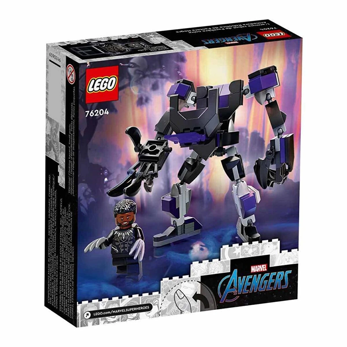 Marvel Black Panther Robot Zırhı 76204 – Yaratıcı Oyuncak Yapım Seti (124 Parça)