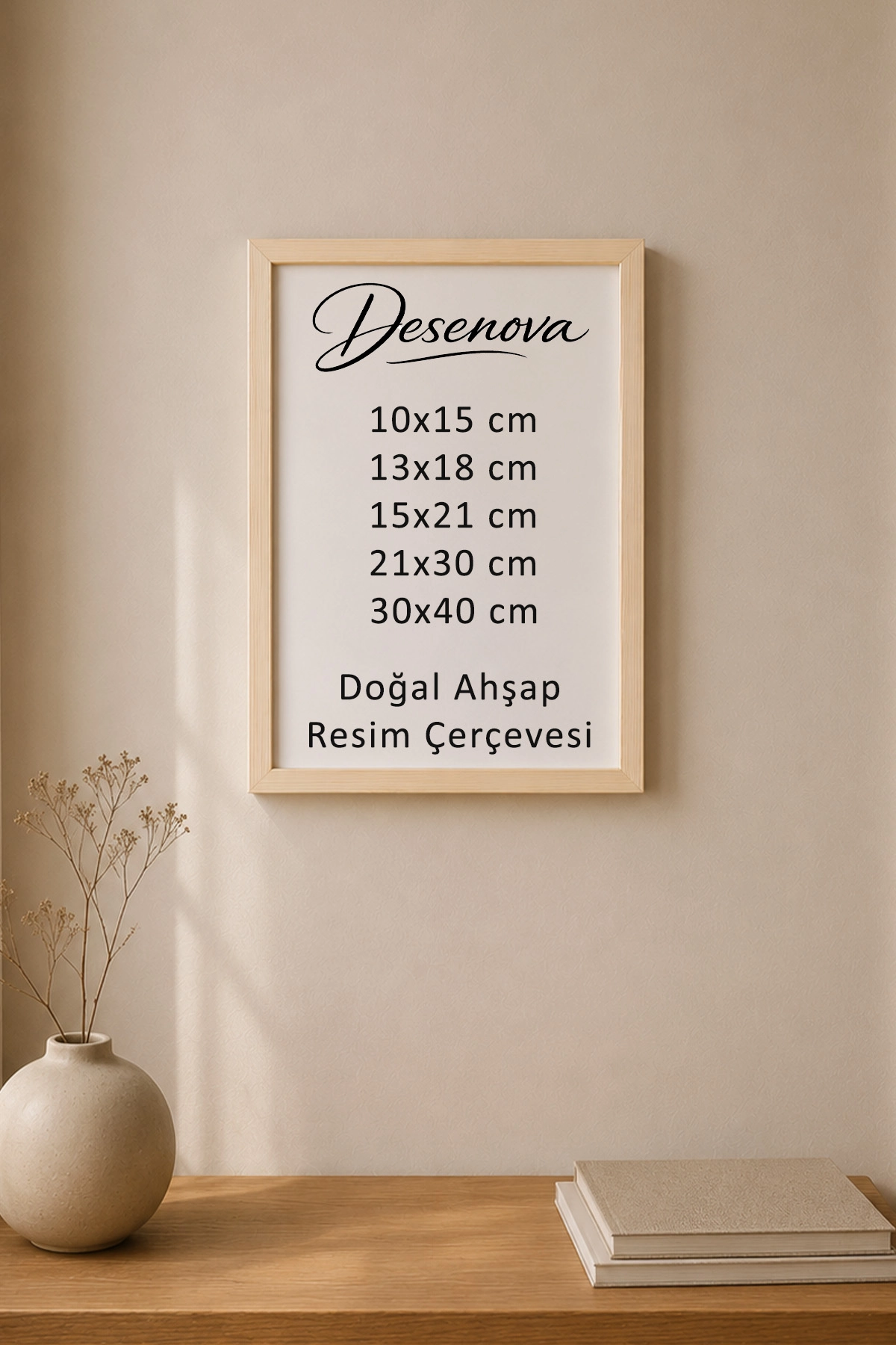 Doğal Ahşap Resim Çerçevesi, Poster, Tablo ve Fotoğraf Çerçeveleri
