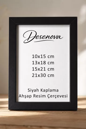 Siyah Ahşap Resim Çerçevesi, Tablo, Poster