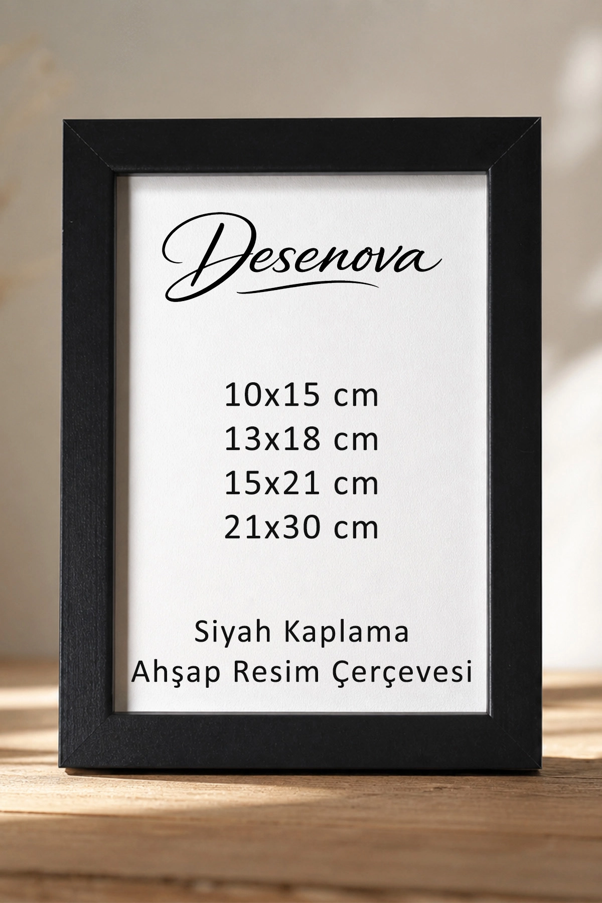 Siyah Ahşap Resim Çerçevesi, Poster, Tablo ve Fotoğraf Çerçeveleri