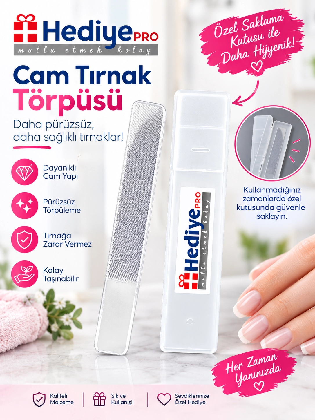 Cam Tırnak Törpüsü Mucizevi Tırnak Parlatıcısı