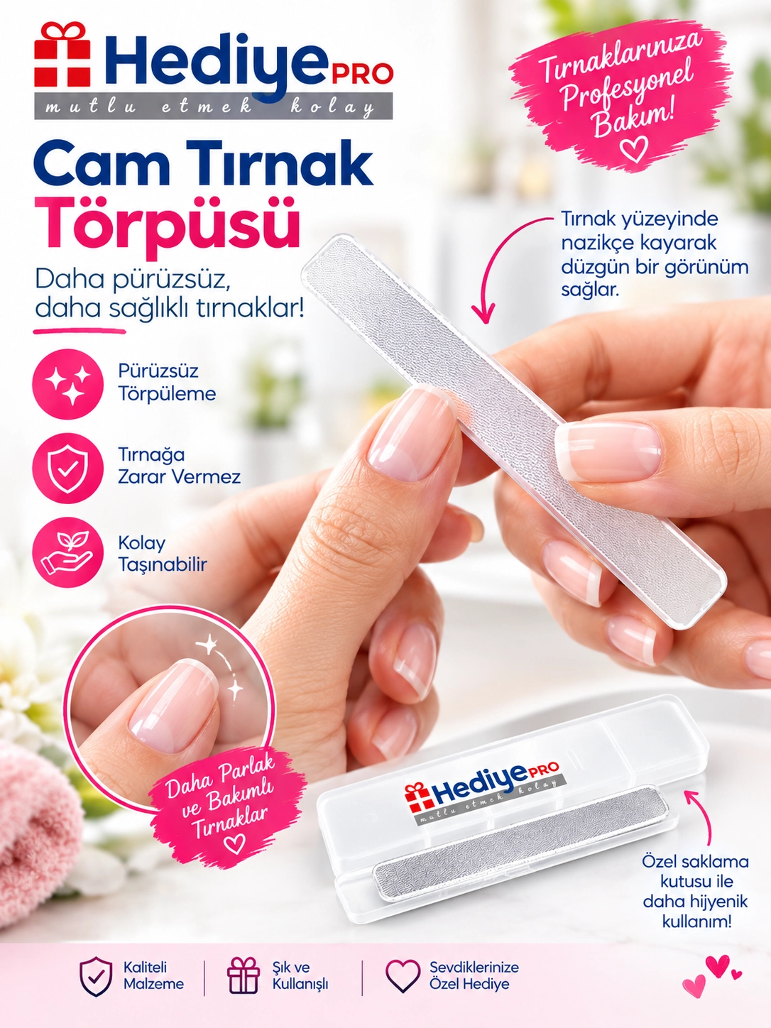 Cam Tırnak Törpüsü Mucizevi Tırnak Parlatıcısı